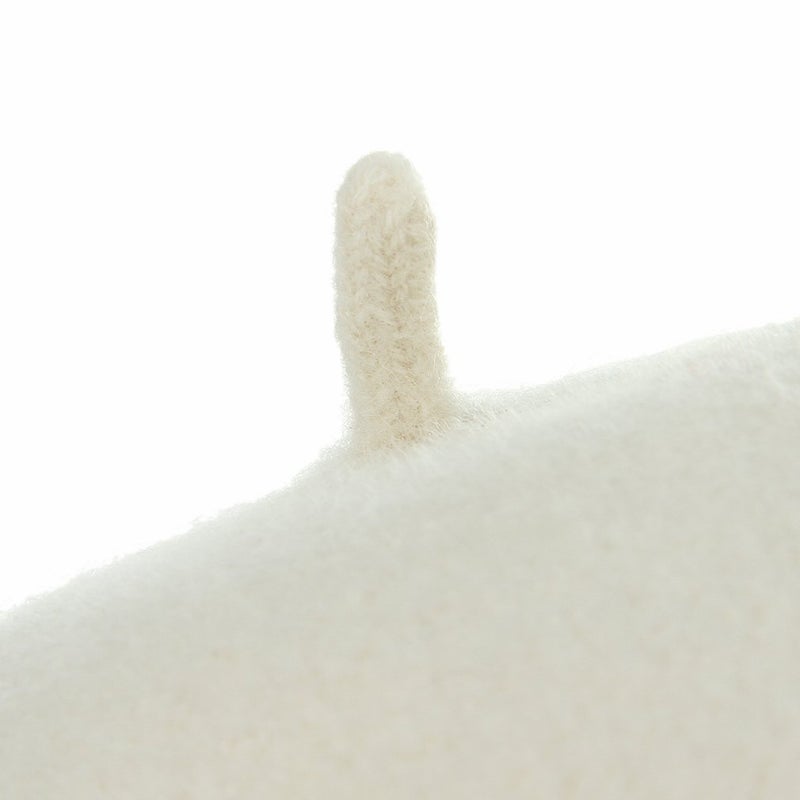 Brcus Kids Girls French Beret Hat Artist Hat Solid Warm Beanie Cap Winter Autumn (Off White, 1) - Image 5